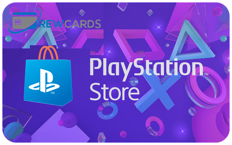 PlayStation Store wallet card displayed with crypto virtual card
